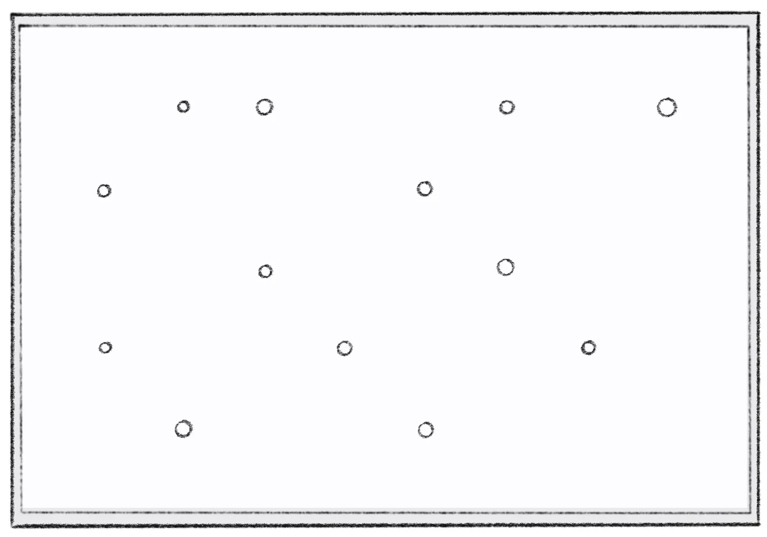 Scattered unconnected dots representing chaos