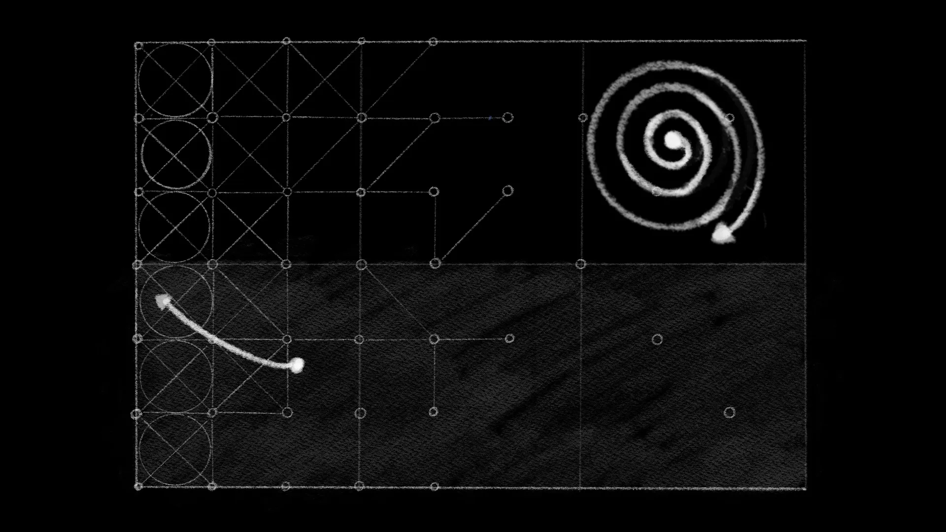 Two team members with opposite positions and motions on the map