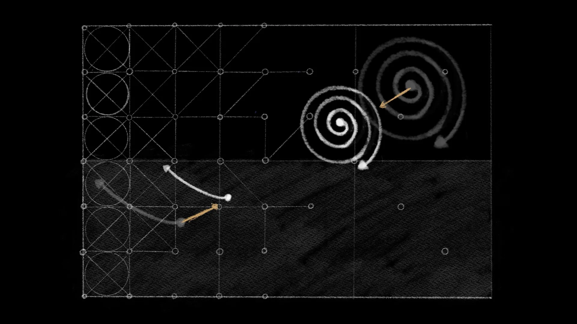 Two people moving toward each other on the Chaos Map