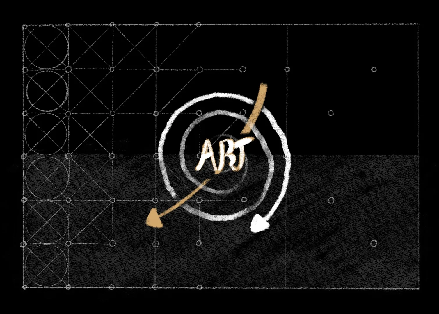 Diagram of art recycling relational expressions back into conceptual soil