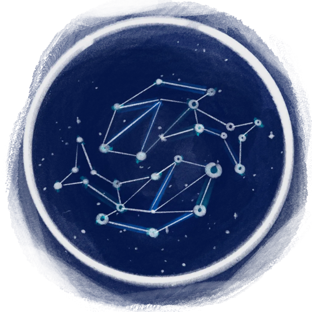 Zodiac wheel showing astrological signs for personality typing